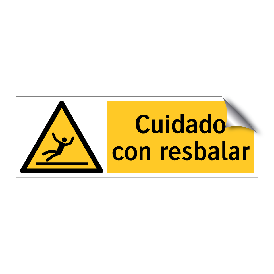 Cuidado con resbalar