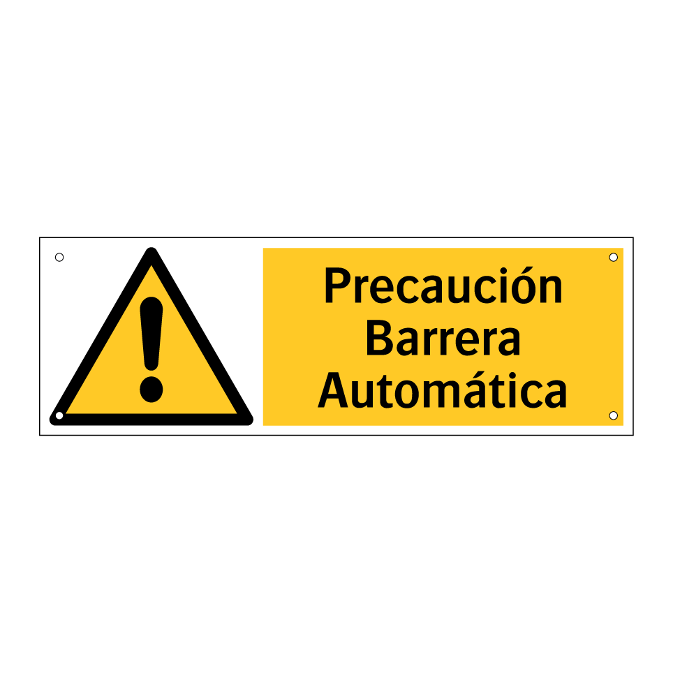 Precaución Barrera Automática