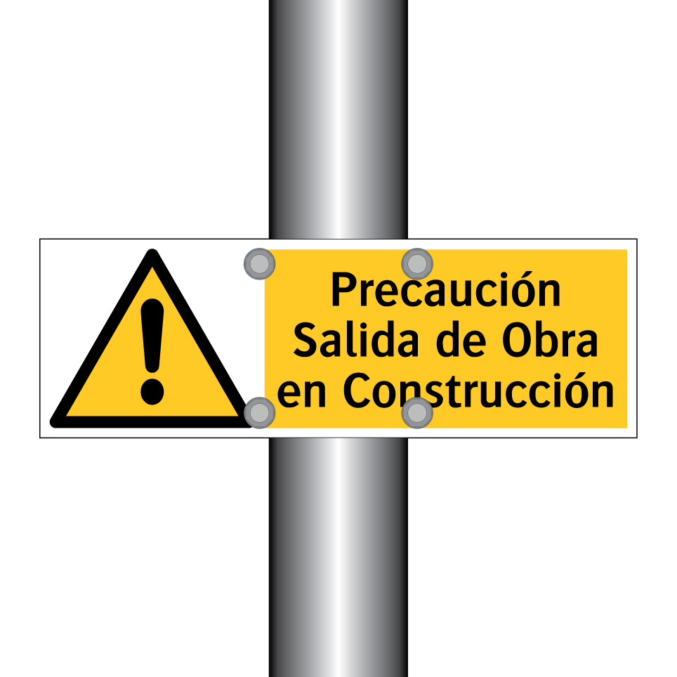 Precaución Salida de Obra en Construcción