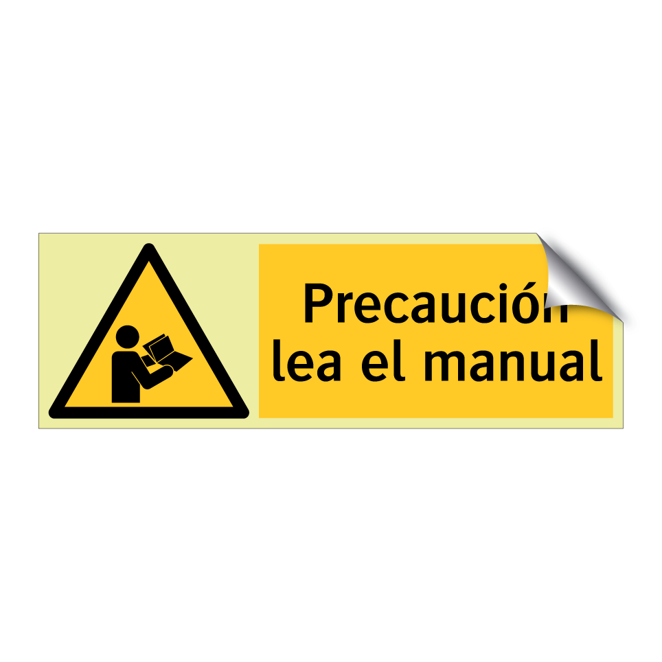 Precaución lea el manual