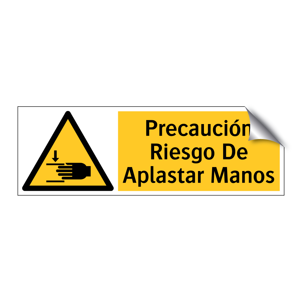 Precaución Riesgo De Aplastar Manos