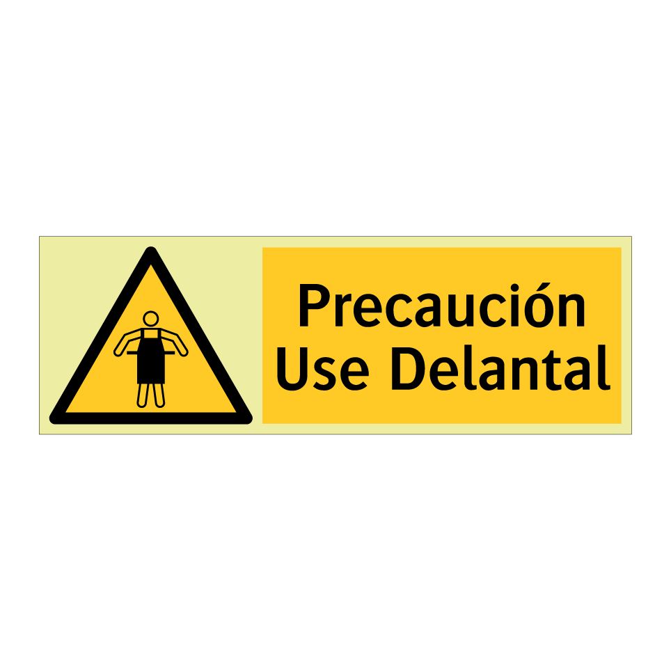 Precaución Use Delantal