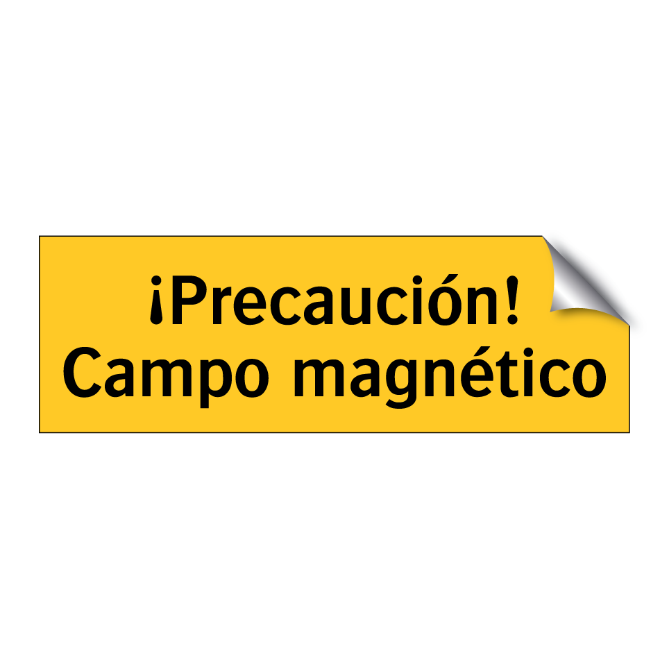 ¡Precaución! Campo magnético