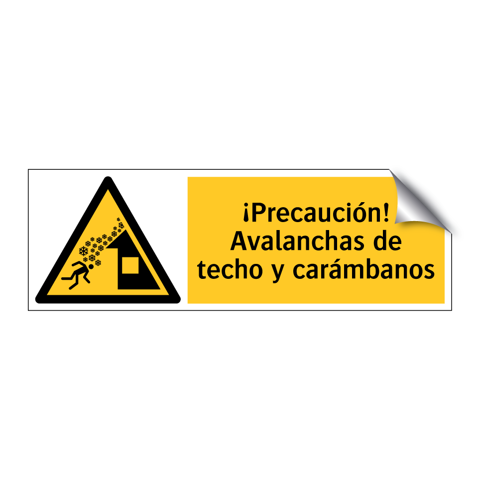 ¡Precaución! Avalanchas de techo y carámbanos
