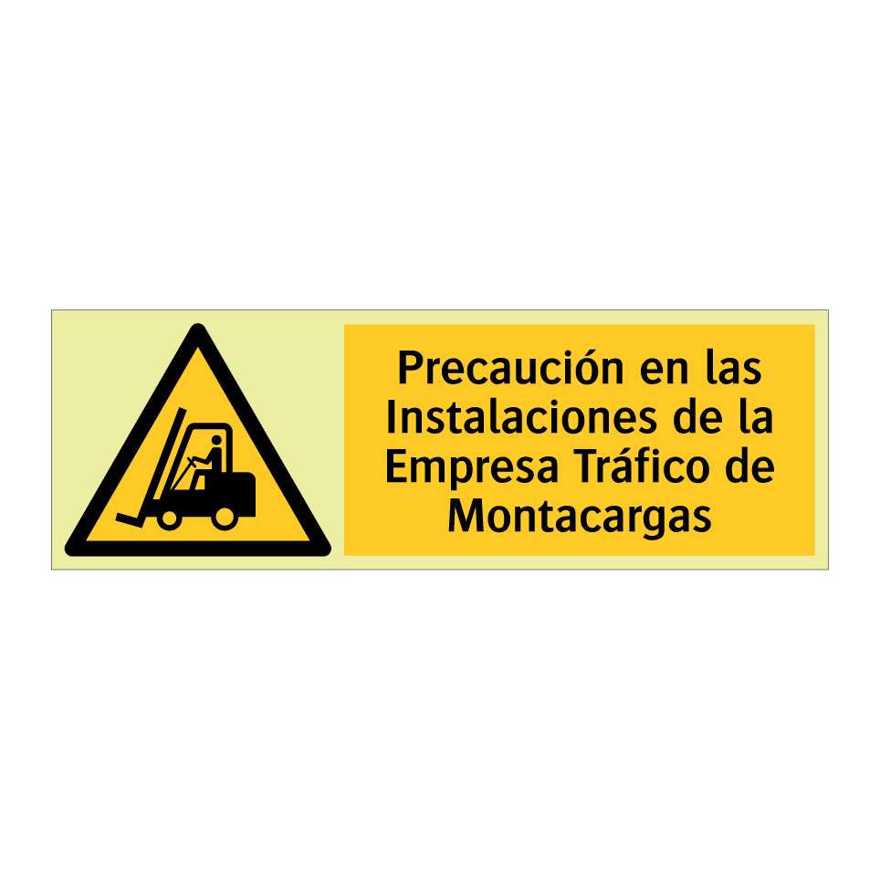 Precaución en las Instalaciones de la Empresa Tráfico de Montacargas