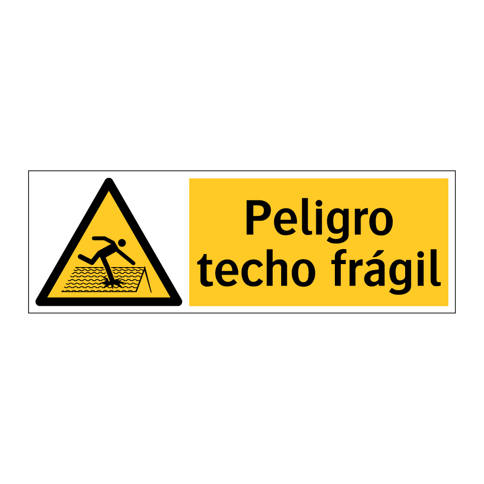 Peligro techo frágil