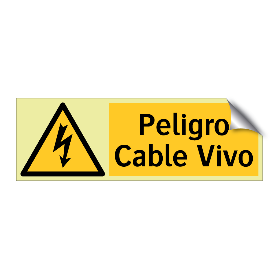 Peligro Cable Vivo