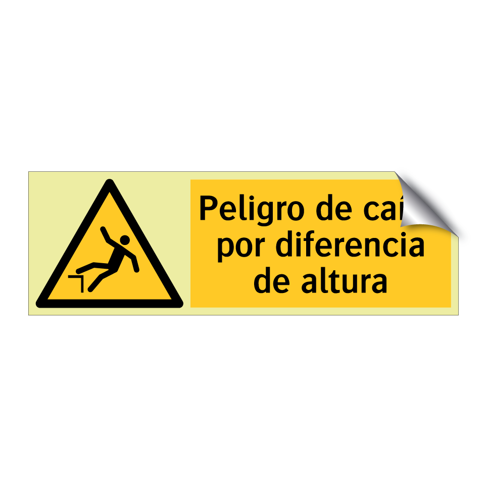 Peligro de caída por diferencia de altura