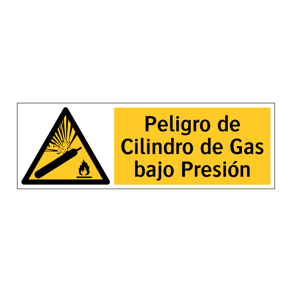 Peligro de Cilindro de Gas bajo Presión
