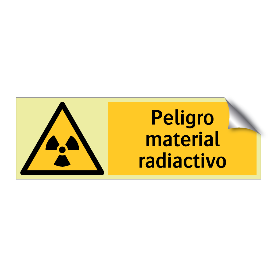 Peligro material radiactivo