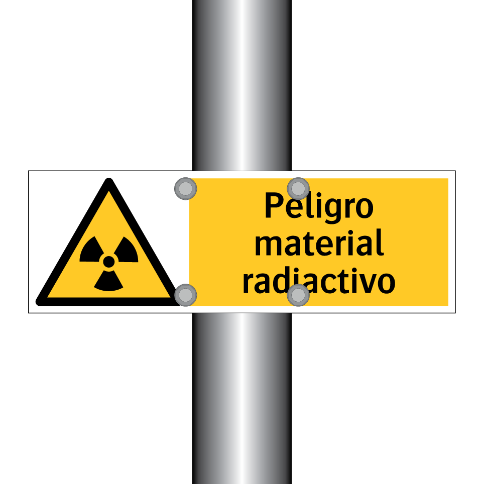 Peligro material radiactivo