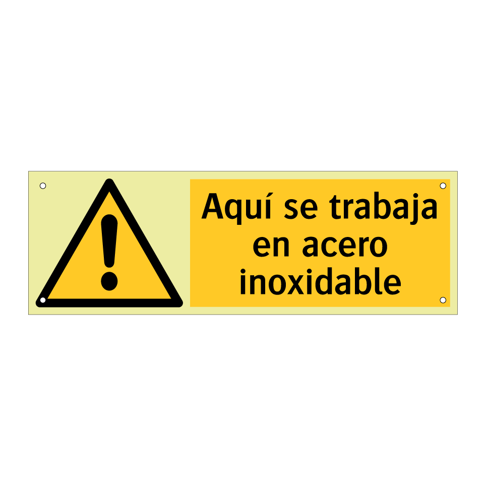 Aquí se trabaja en acero inoxidable