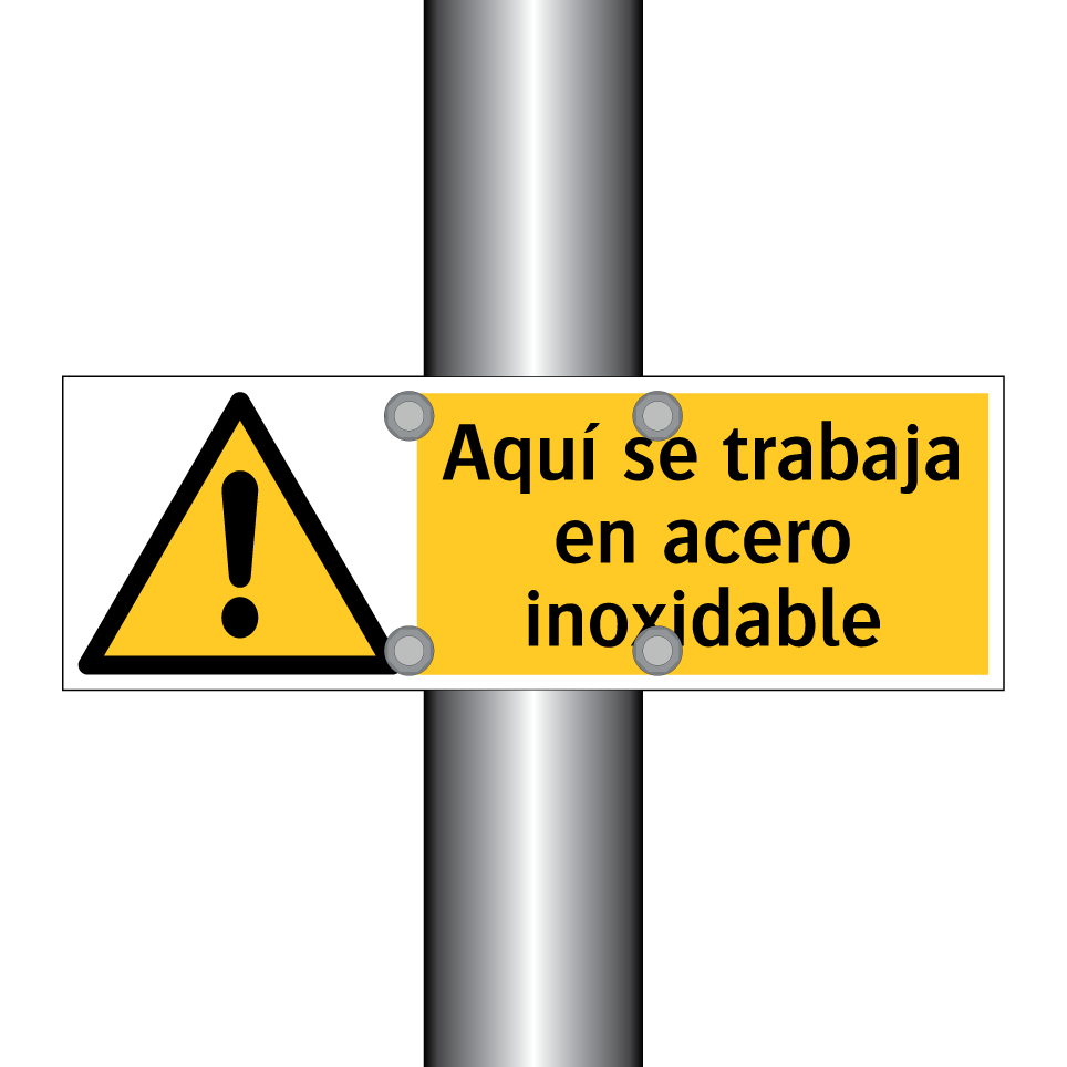 Aquí se trabaja en acero inoxidable
