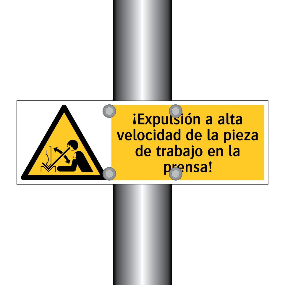¡Expulsión a alta velocidad de la pieza de trabajo en la prensa!