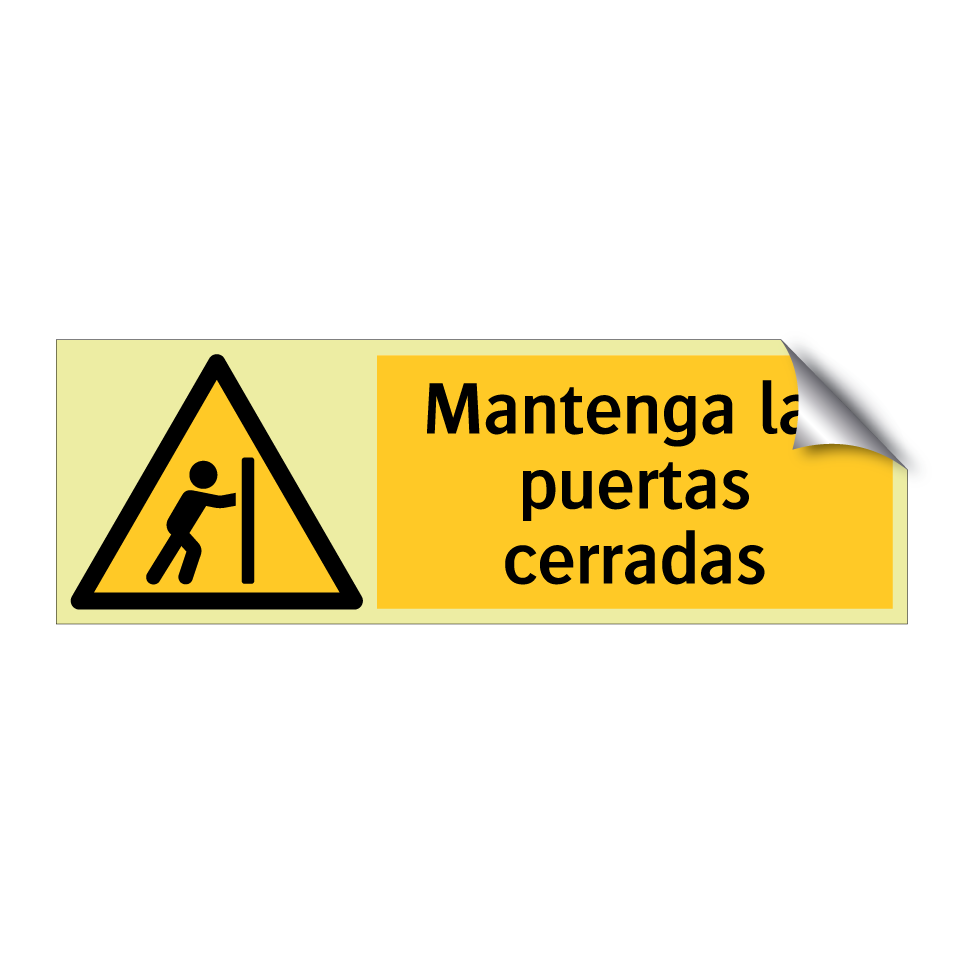 Mantenga las puertas cerradas