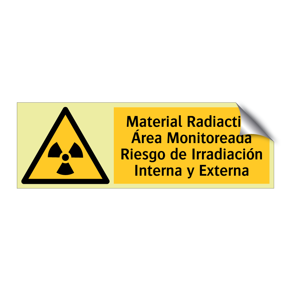 Material Radiactivo Área Monitoreada Riesgo de Irradiación Interna y Externa