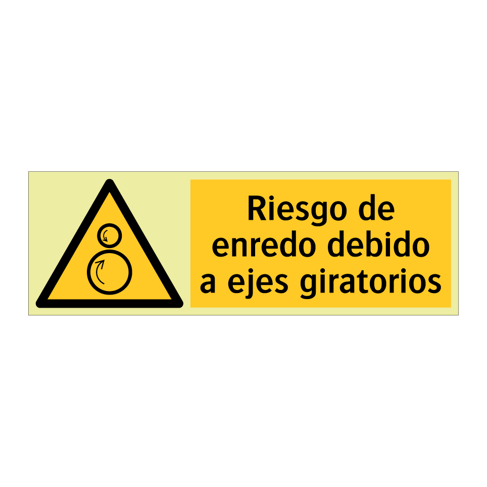 Riesgo de enredo debido a ejes giratorios