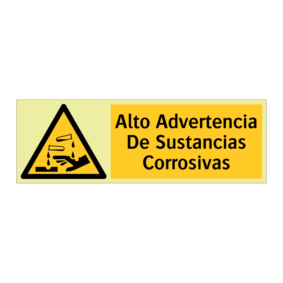 Alto Advertencia De Sustancias Corrosivas