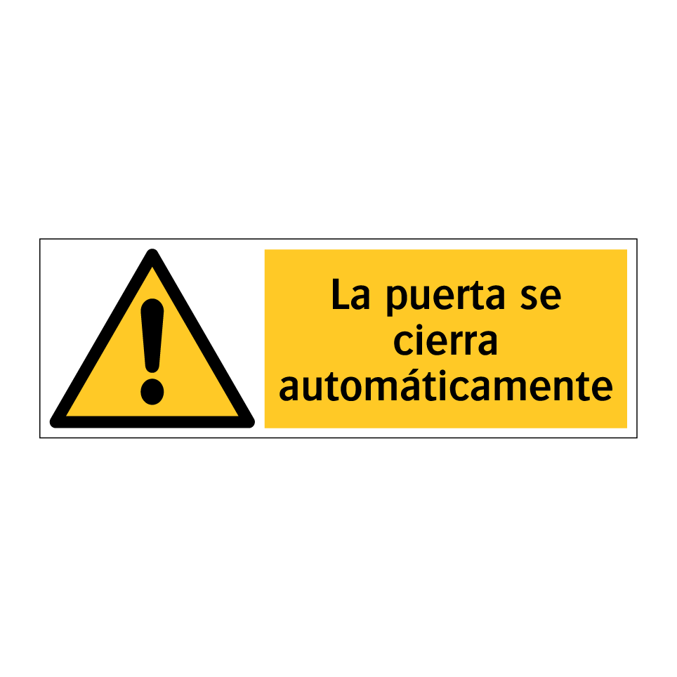 La puerta se cierra automáticamente
