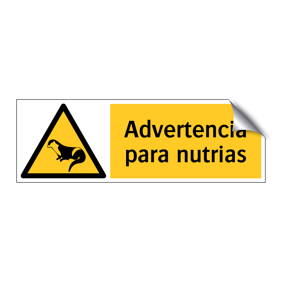 Advertencia para nutrias