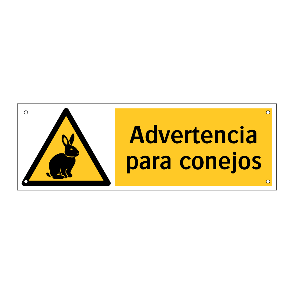 Advertencia para conejos