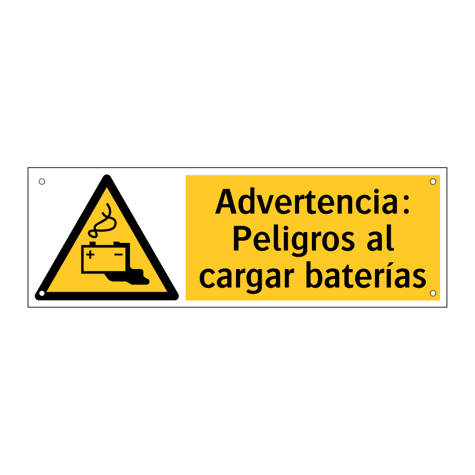 Advertencia: Peligros al cargar baterías