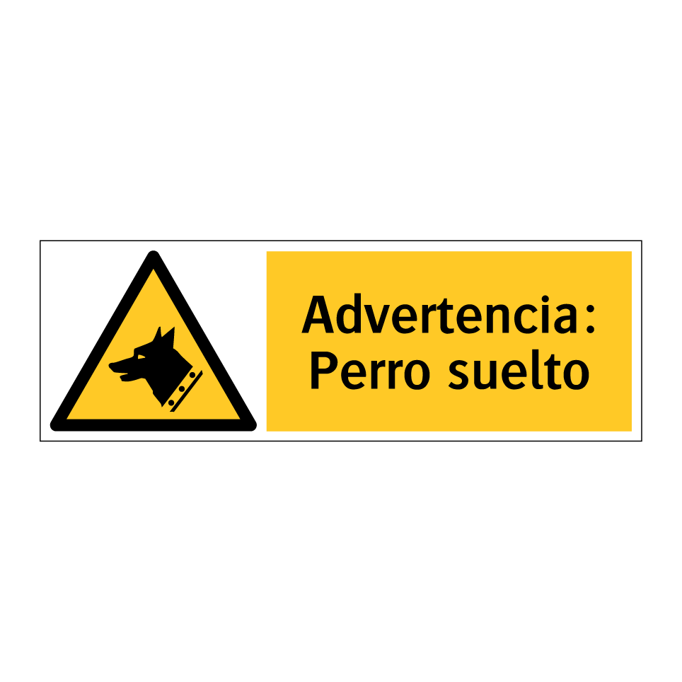 Advertencia: Perro suelto