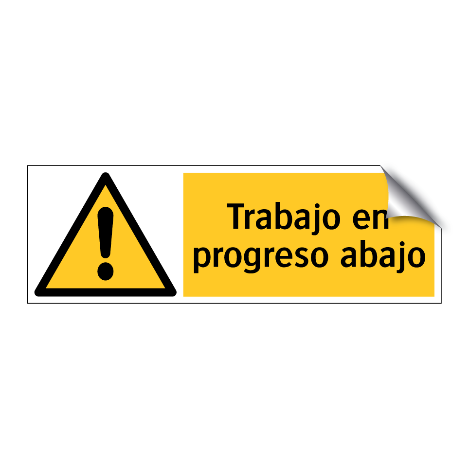 Trabajo en progreso abajo