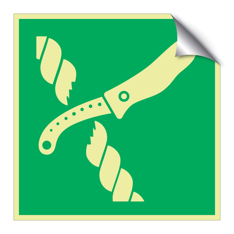 E035 Cuchillo de balsa salvavidas