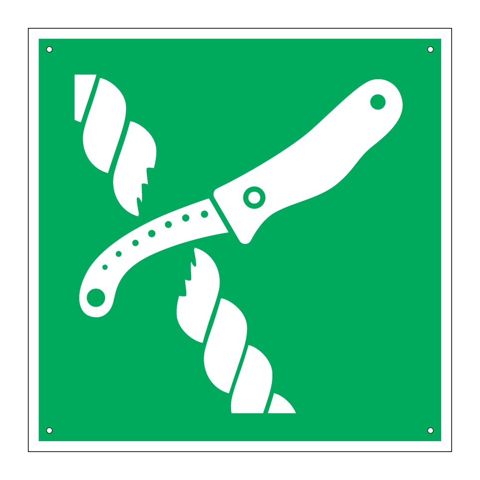 E035 Cuchillo de balsa salvavidas