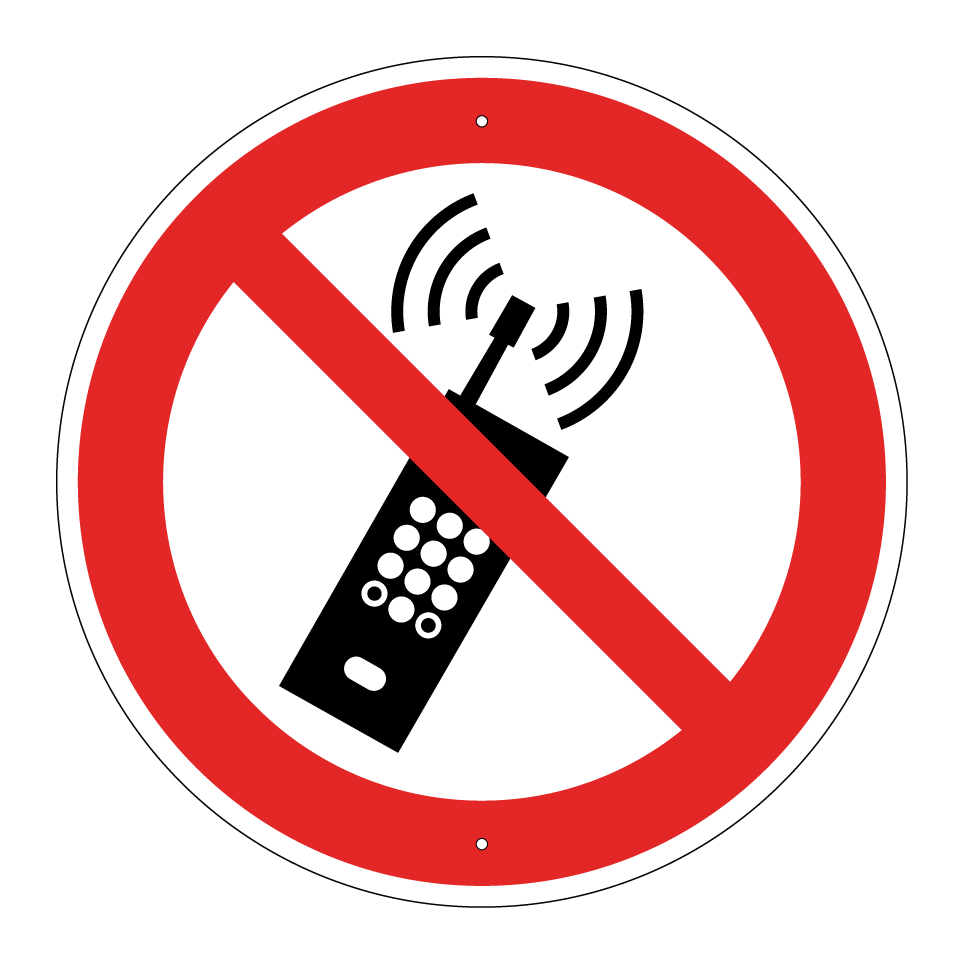 P013 Teléfonos móviles activados prohibidos