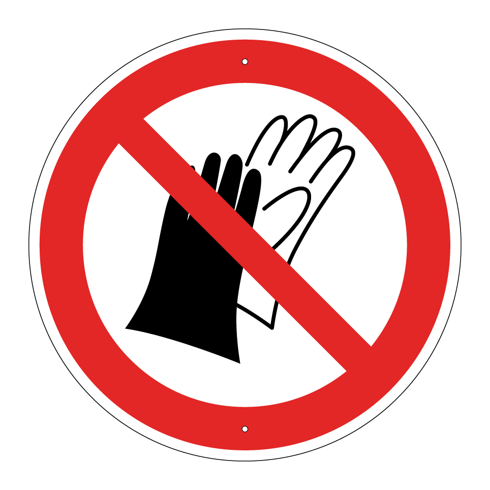 P028 No usar guantes