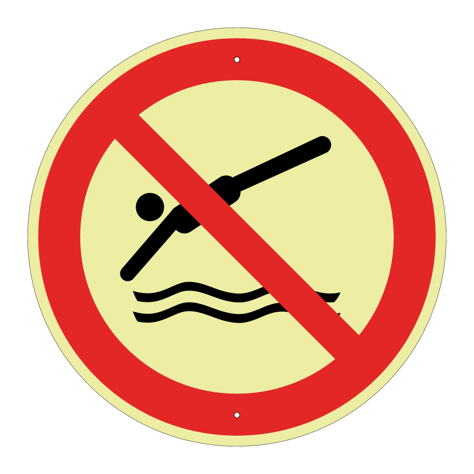 P052 No lanzarse al agua