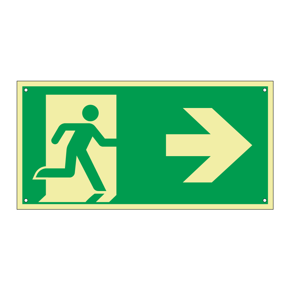 Salida de emergencia a la derecha