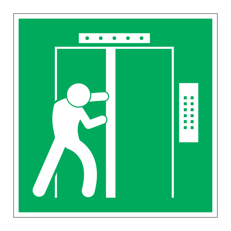 Salida de emergencia del ascensor