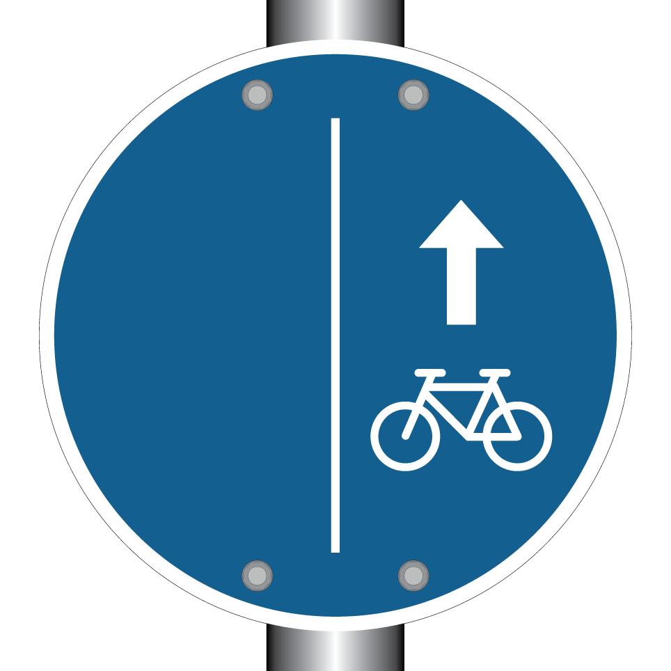 Ciclistas manténganse a la derecha