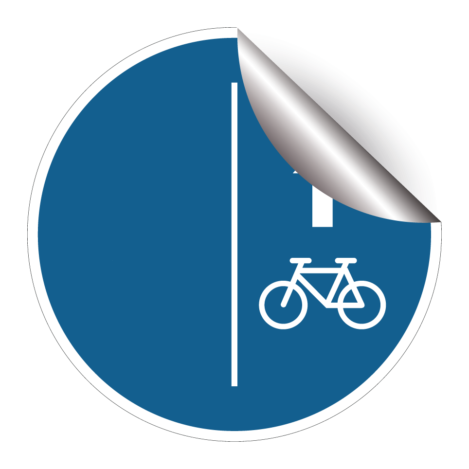 Ciclistas manténganse a la derecha