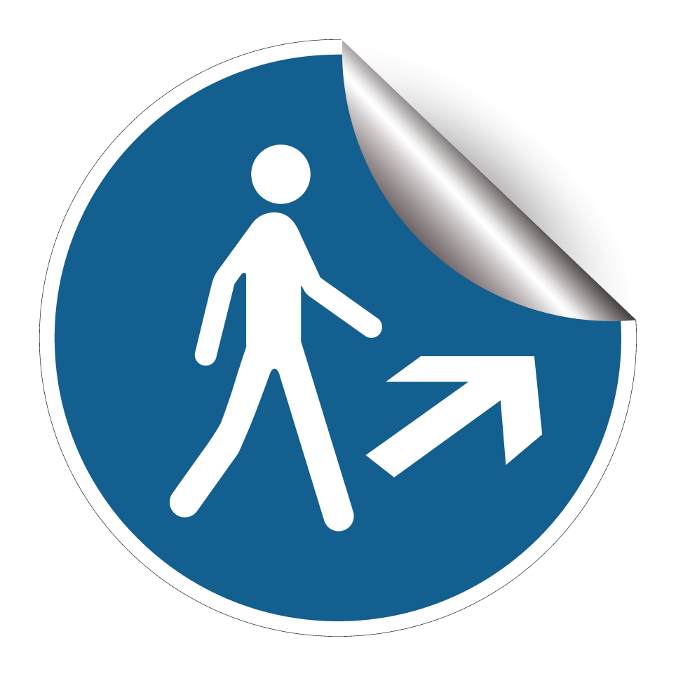 Ruta peatonal a la derecha