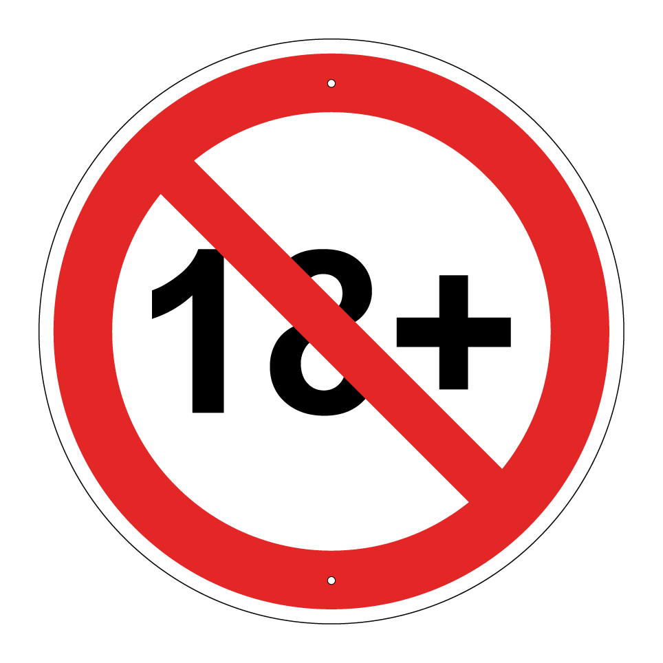 Prohibido menores de 18 años