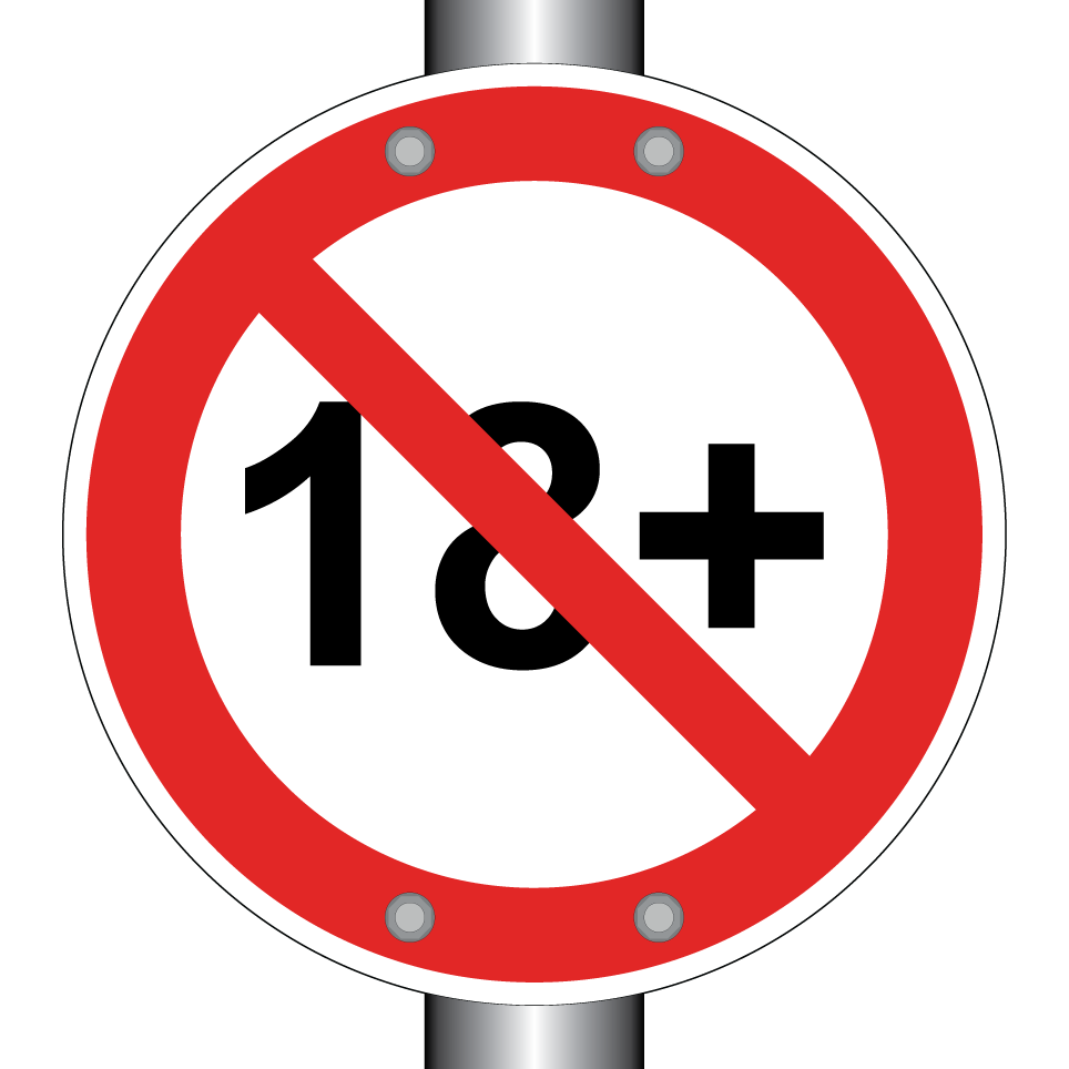 Prohibido menores de 18 años