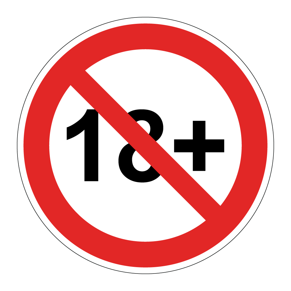 Prohibido menores de 18 años