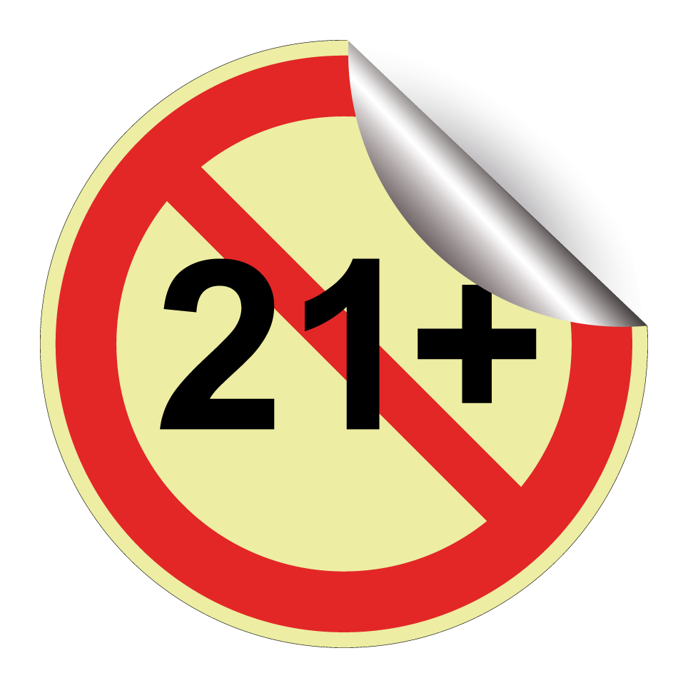 Prohibido menores de 21 años