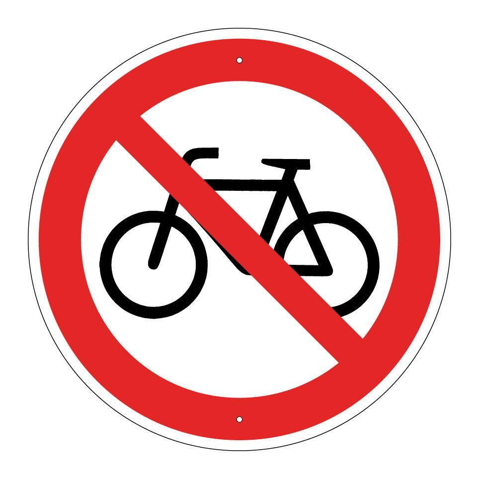 Prohibido bicicletas
