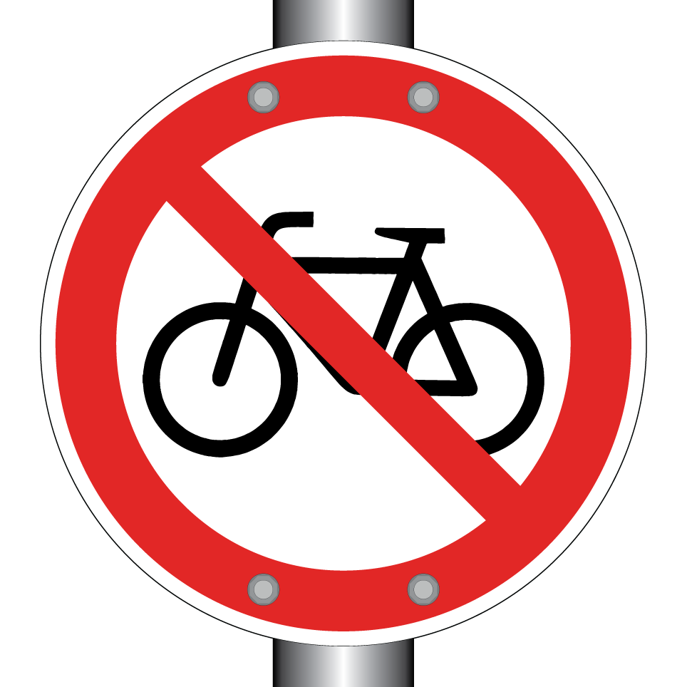 Prohibido bicicletas
