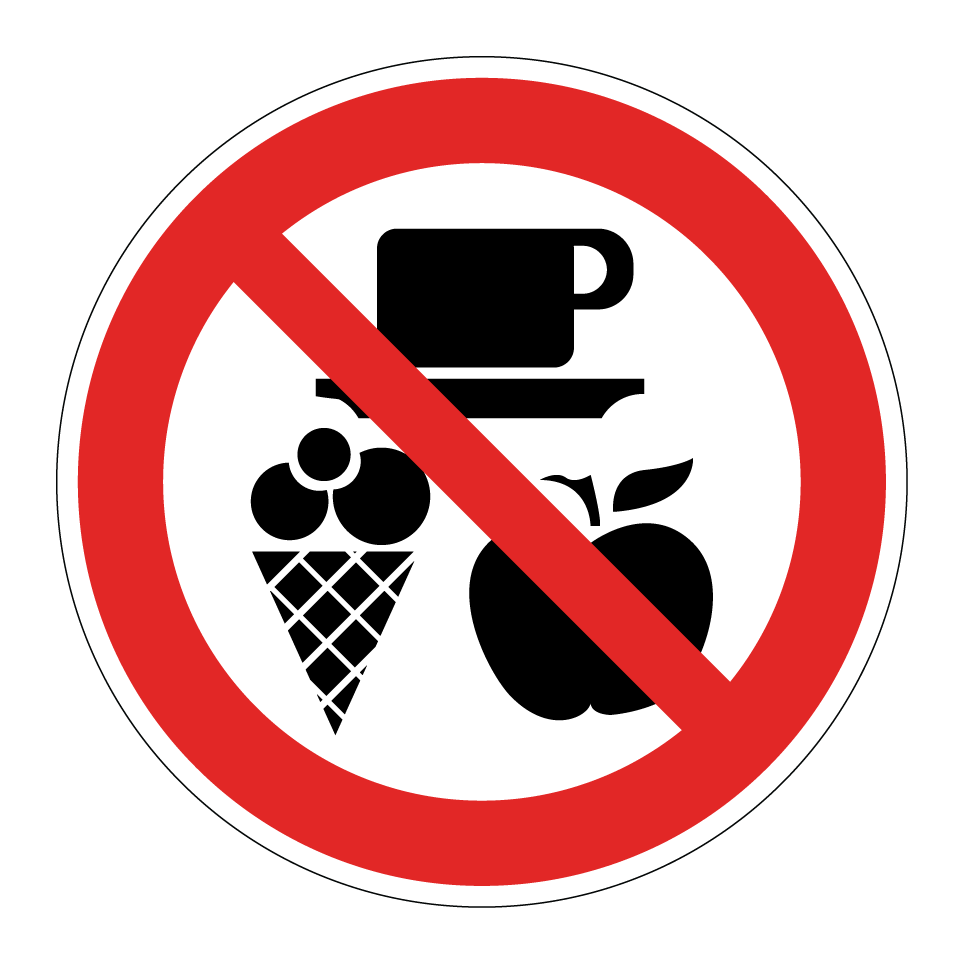 No comida ni bebidas