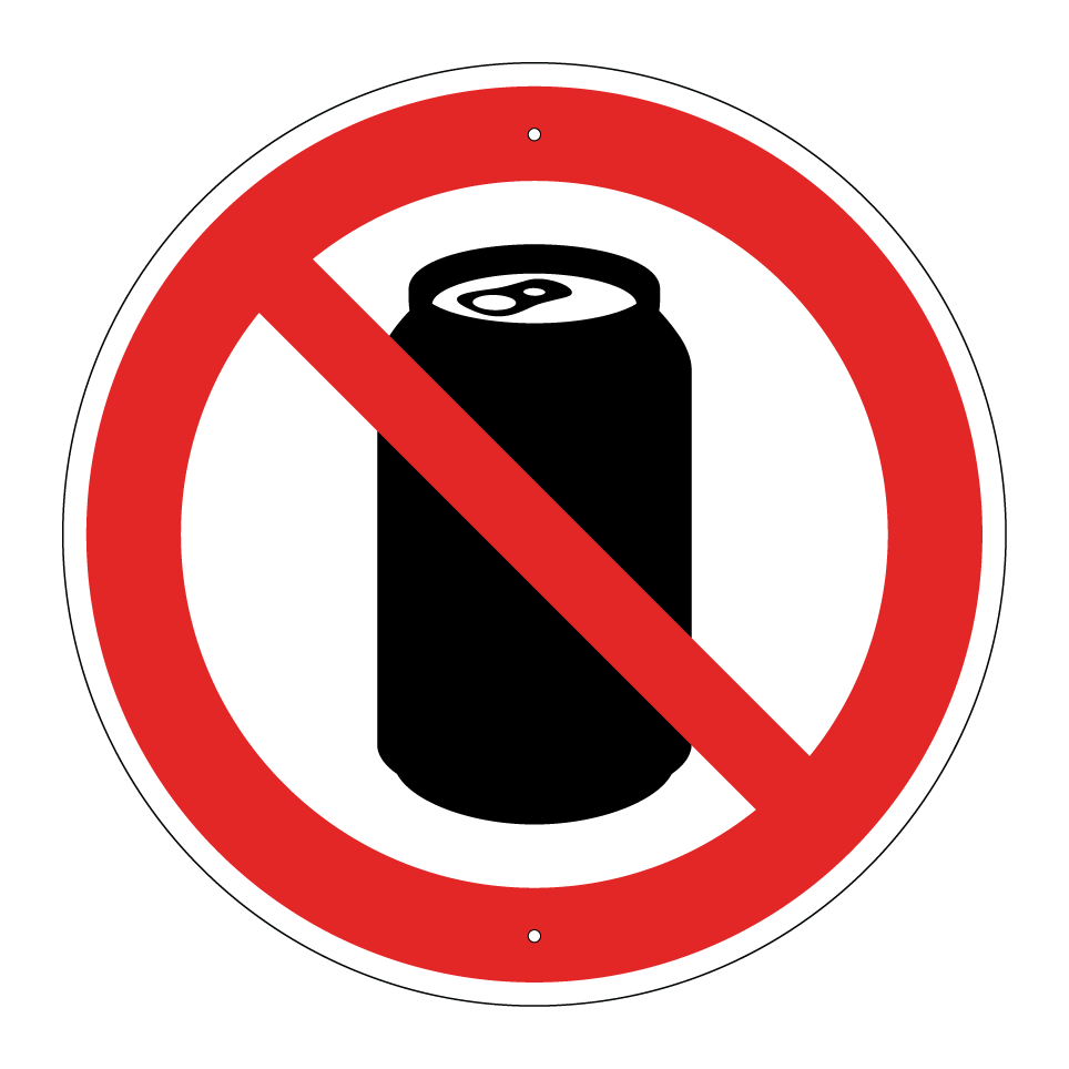 No bebidas enlatadas