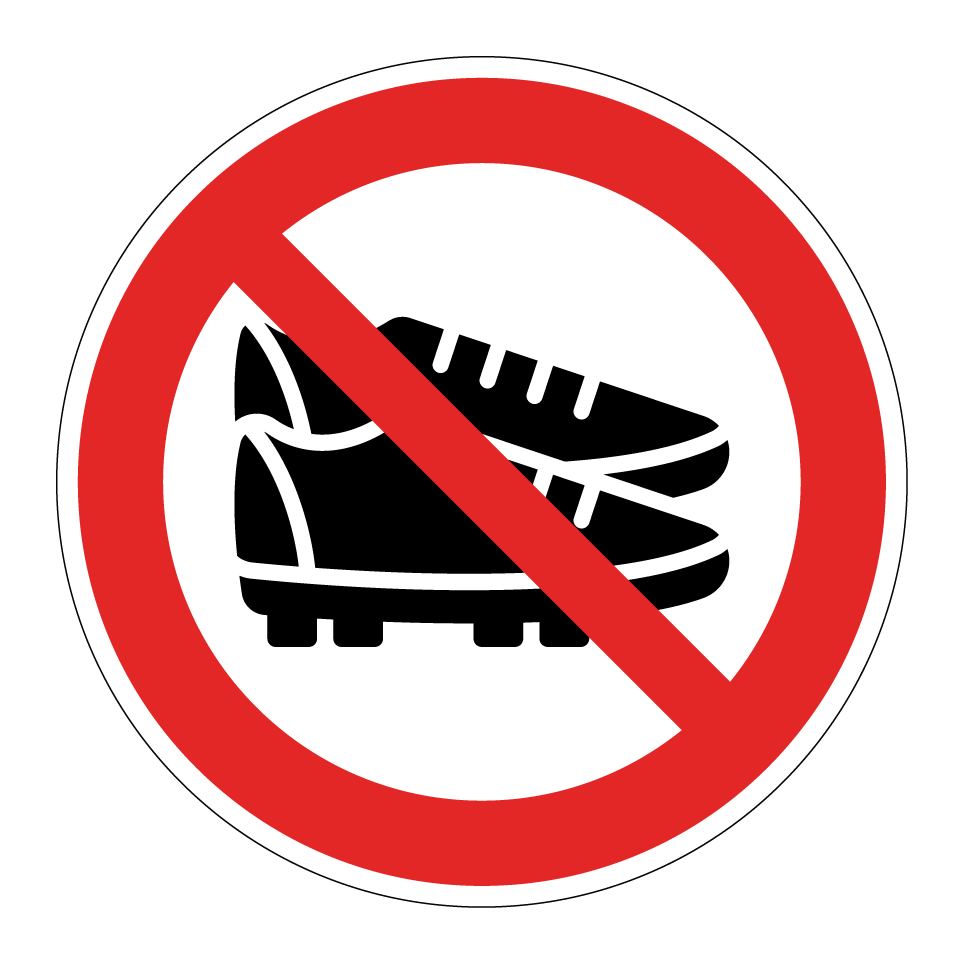 No zapatos de fútbol