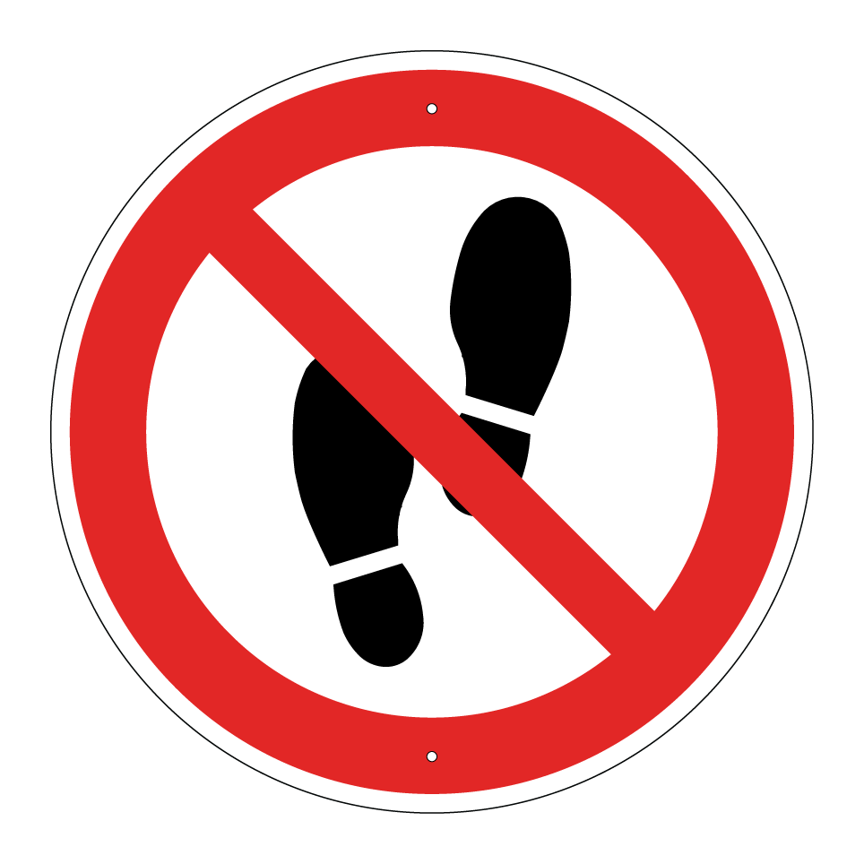 Prohibido caminar