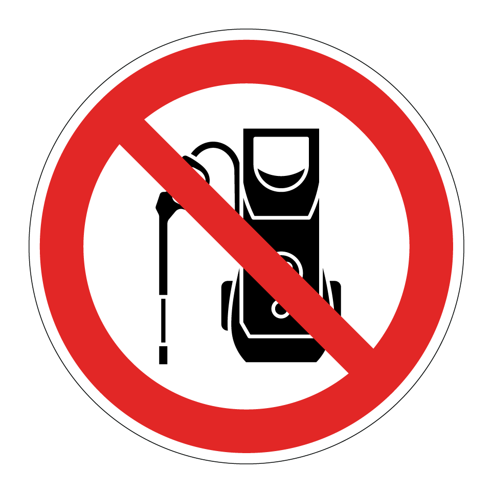 No usar hidrolavadora