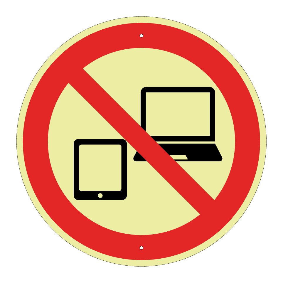 No dispositivos electrónicos